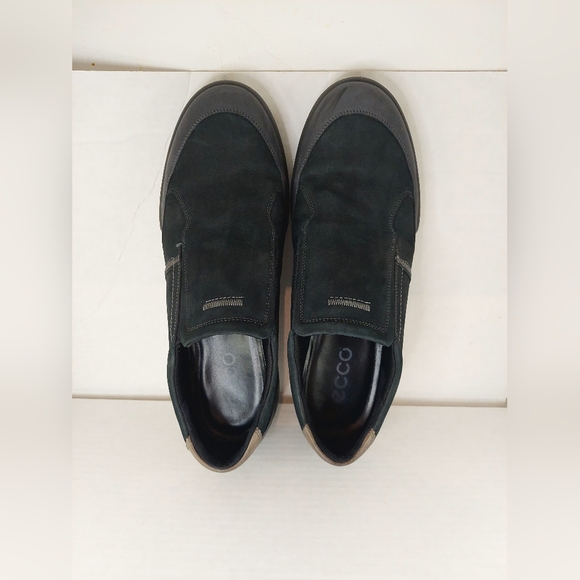 Ecco Fraser Men's Size 12-12.5 Slip On Black Sneaker Shoes (NIB) - Picture 12 of 16